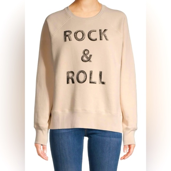 Zadig & Voltaire Tops - Zadig & Voltaire Rock & Roll Sweatshirt in Cream - S